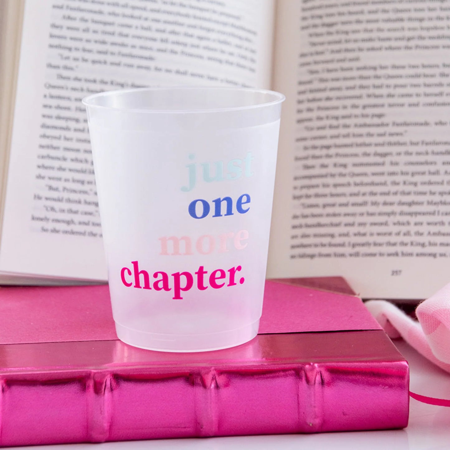 Book Club Just One More Chapter Flex Cups Pack of 8 BPA-Free