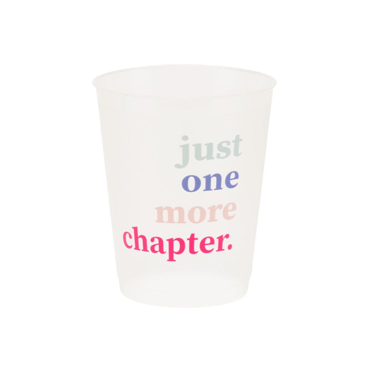 Book Club Just One More Chapter Flex Cups Pack of 8 BPA-Free