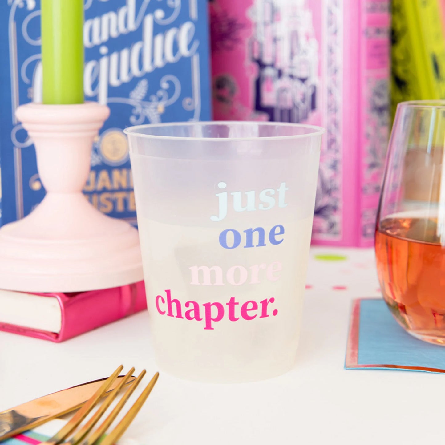 Book Club Just One More Chapter Flex Cups Pack of 8 BPA-Free