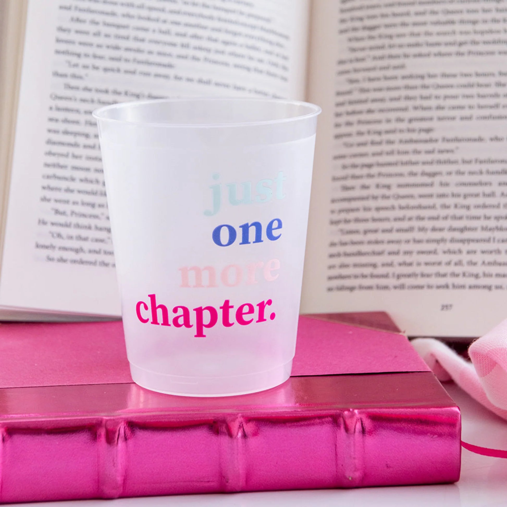 Book Club Just One More Chapter Flex Cups Pack of 8 BPA-Free