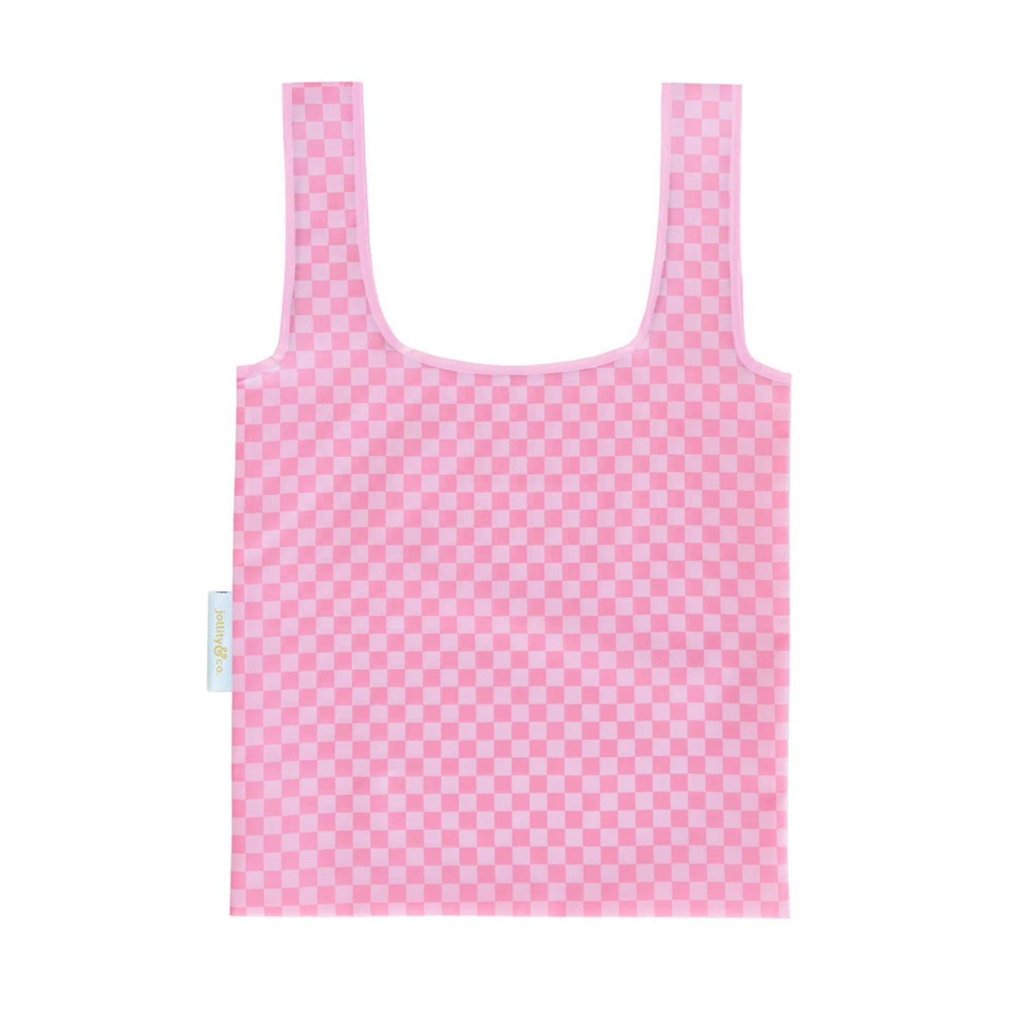 Check It Tickle Me Pink Reusable Shopper Bag Foldable Nylon