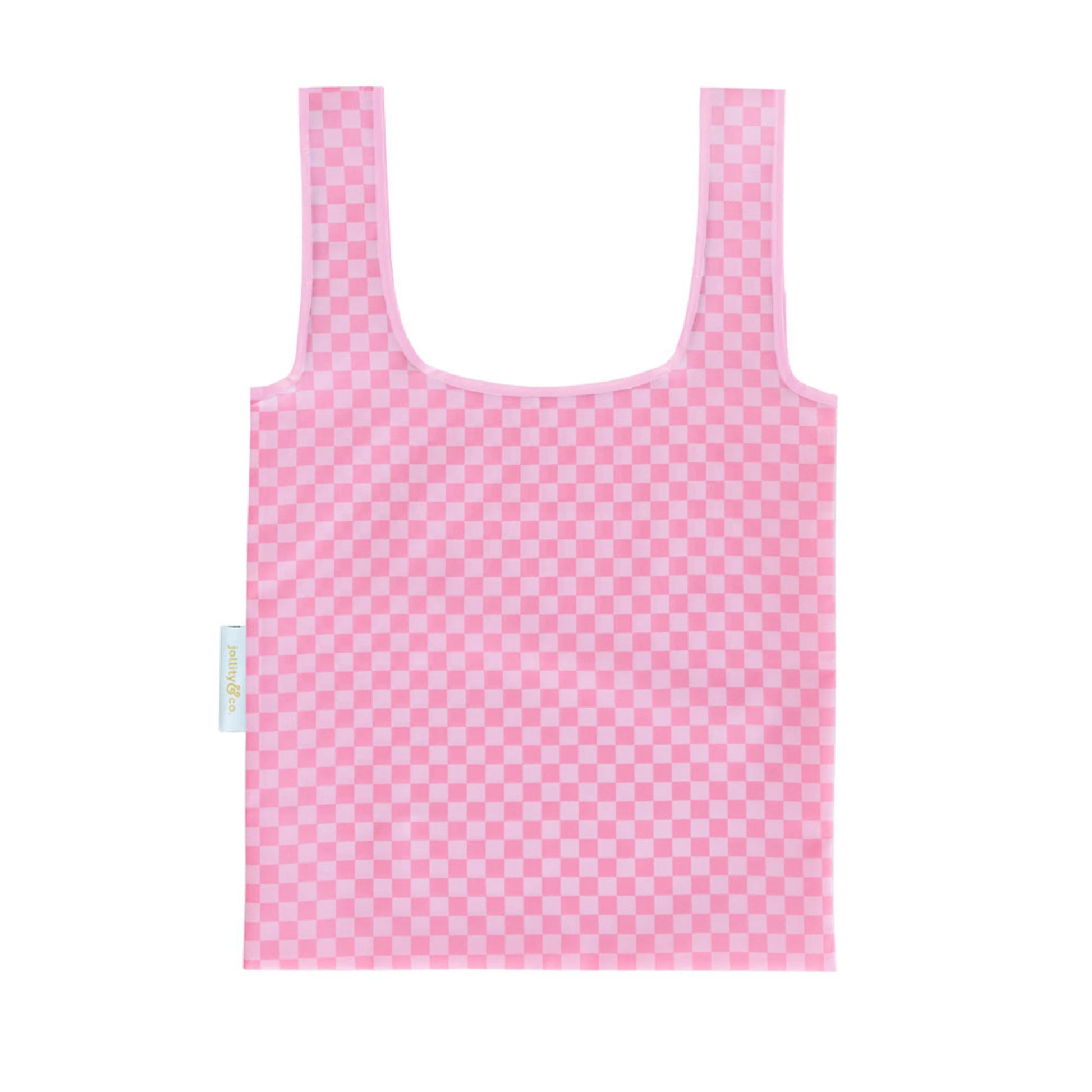 Check It Tickle Me Pink Reusable Shopper Bag Foldable Nylon