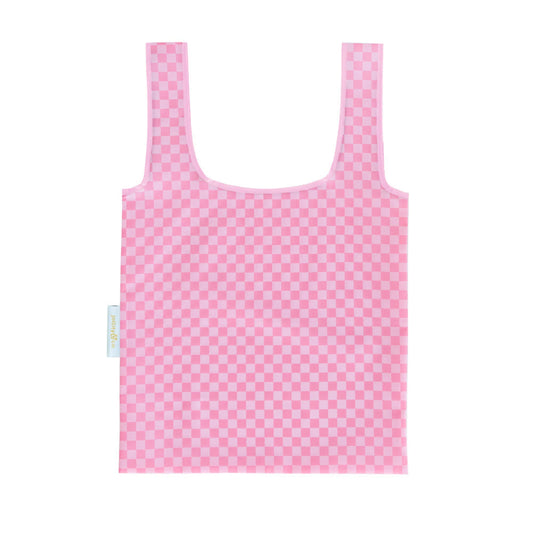 Check It Tickle Me Pink Reusable Shopper Bag Foldable Nylon