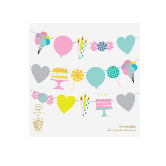 Its A Birthday Thingamajigs Versatile Party Decorations 16 Pieces