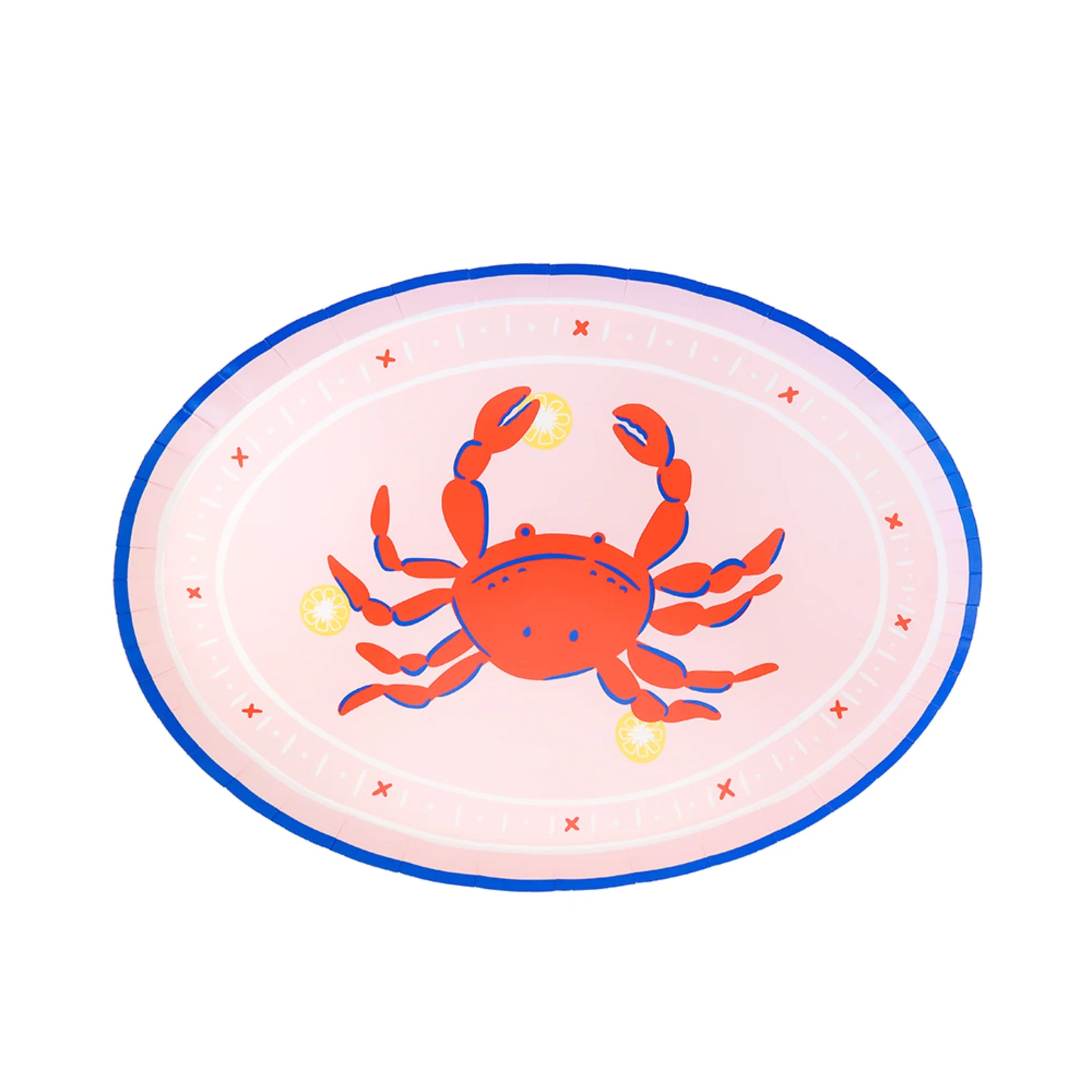 Le Dinner Crab Platter Plates 12 Inch Paper Charger Plates