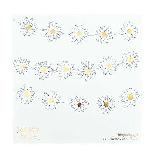 Peace Love Daisy Thingamajigs Retro Decoration Set 16 Pieces